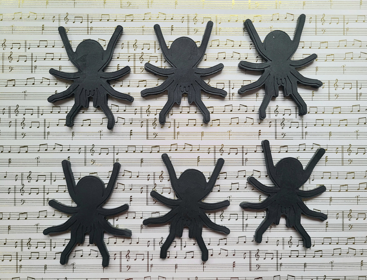 Handcrafted Fondant Spider Cake Toppers